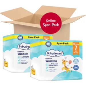 Babydream Premium Windeln Gr. 7 XXL 112 Stück Monatspack
