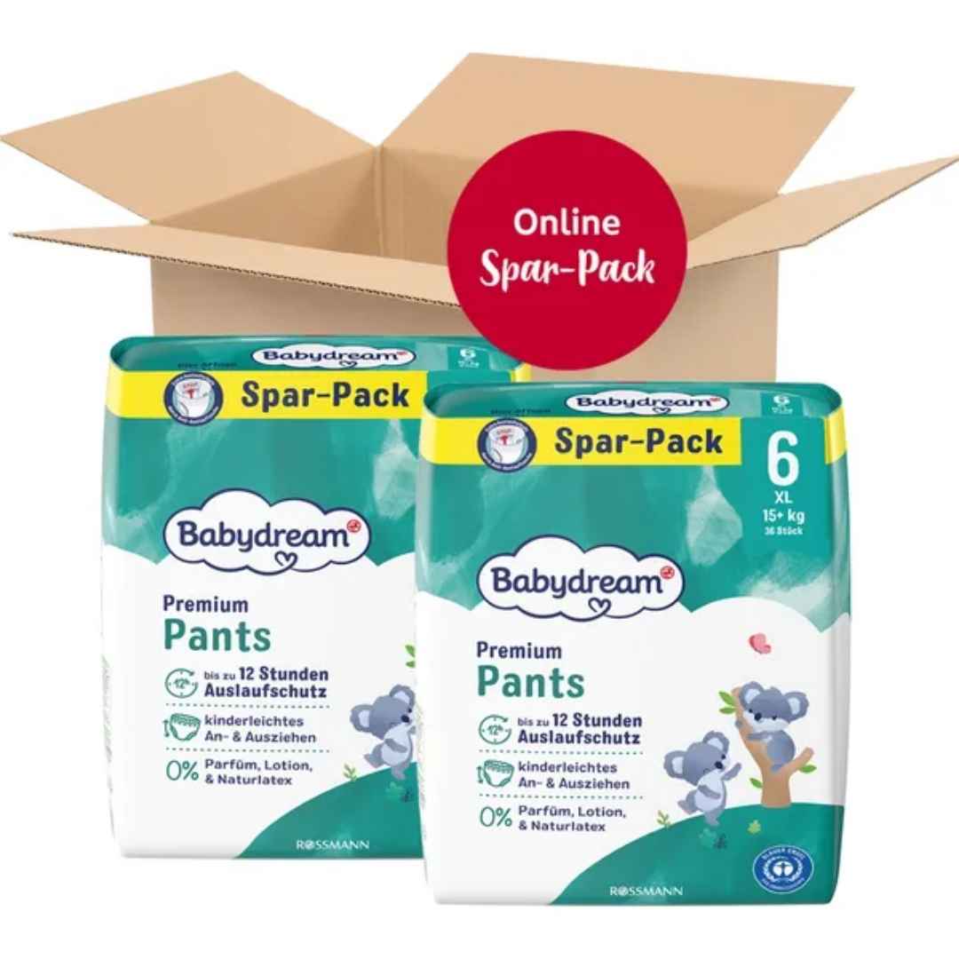 Babydream Premium Pants Gr. 6 XL 72 Stück Monatsbox