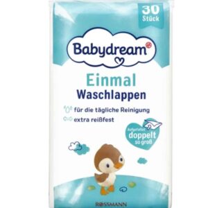 Babydream Einmal-Waschlappen 30 Stück – Babypflege