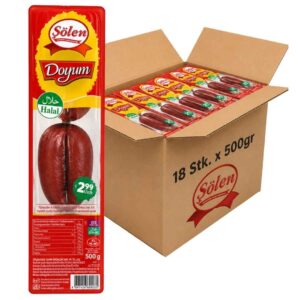 Şölen Doyum Knoblauchwurst 18 x 500 g – Großpackung