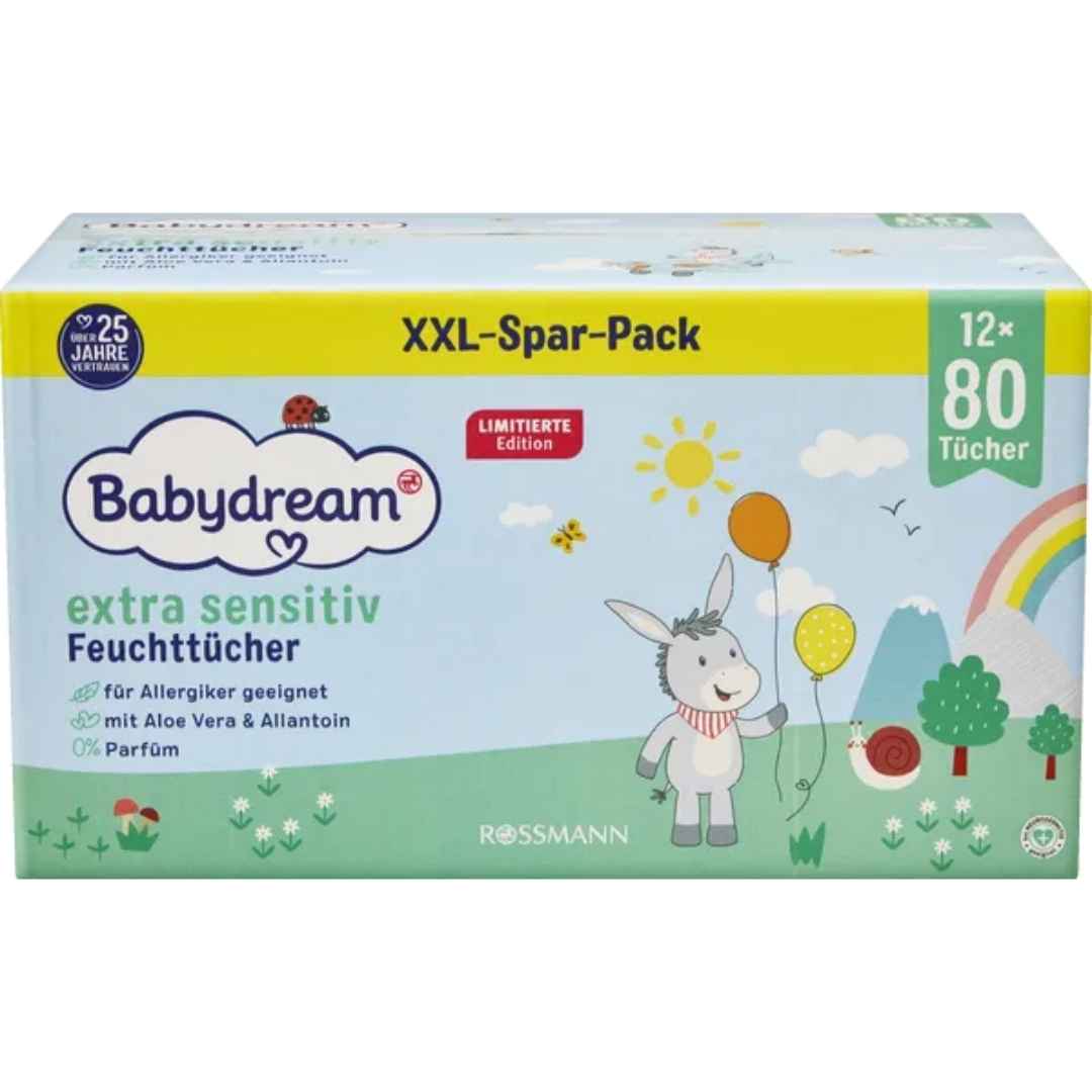 Babydream Extra Sensitiv Feuchttücher 960 Stück XXL – Bild 2