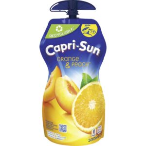Capri-Sun Orange & Peach 330 ml – Fruchtgetränk