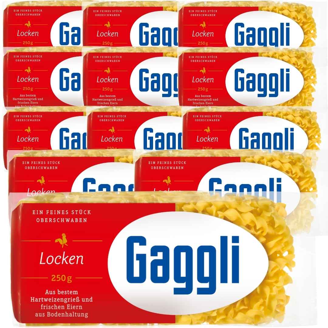Gaggli Locken 250 g – Eiernudeln, 12 Eier