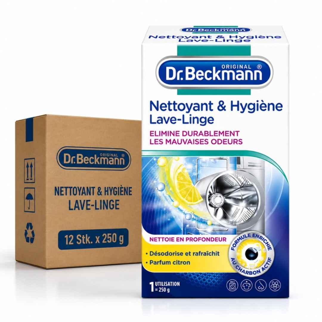 Dr. Beckmann Waschmaschinen Hygiene-Reiniger 12 x 250 g