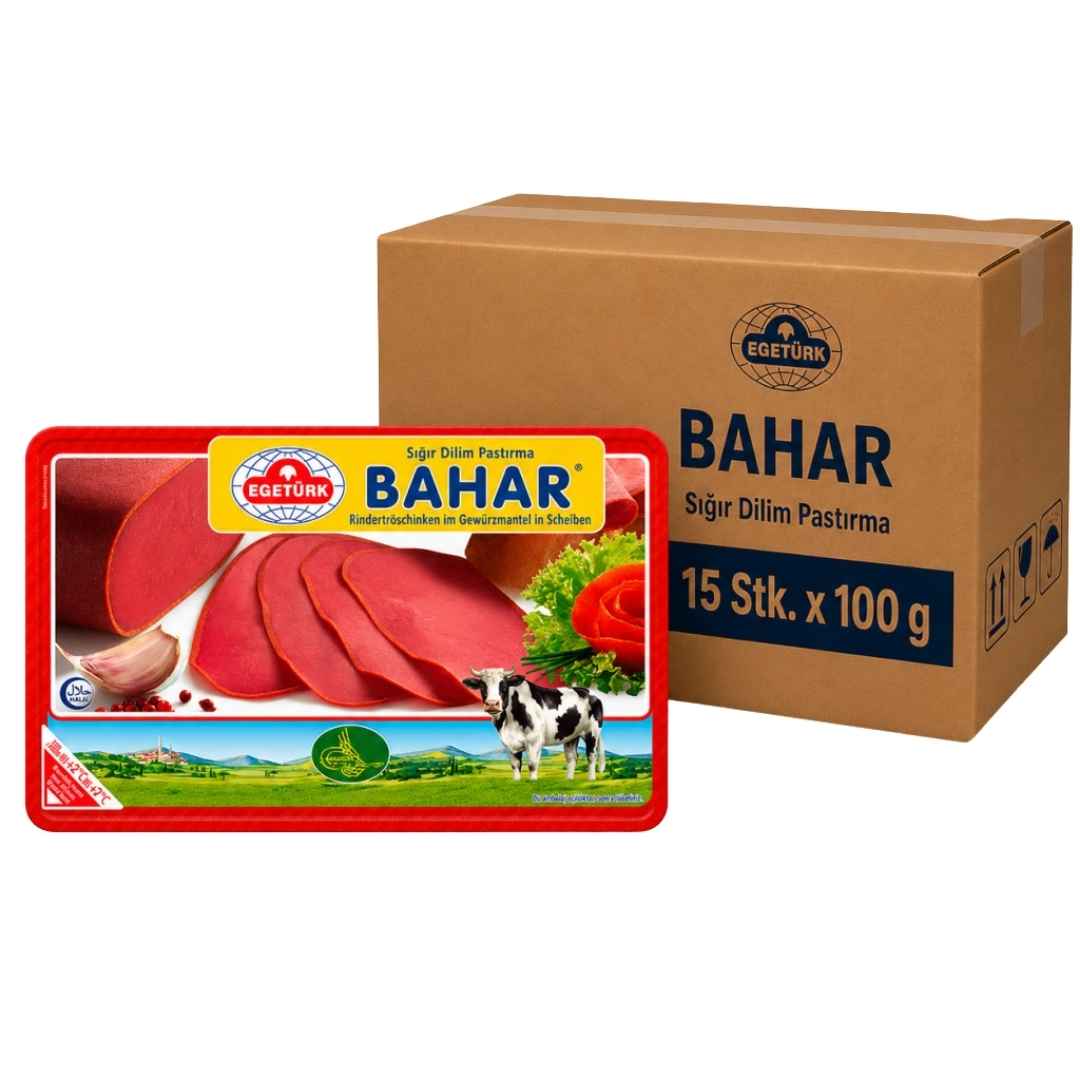 Egetürk Bahar Rinderrohschinken 15 x 100 g