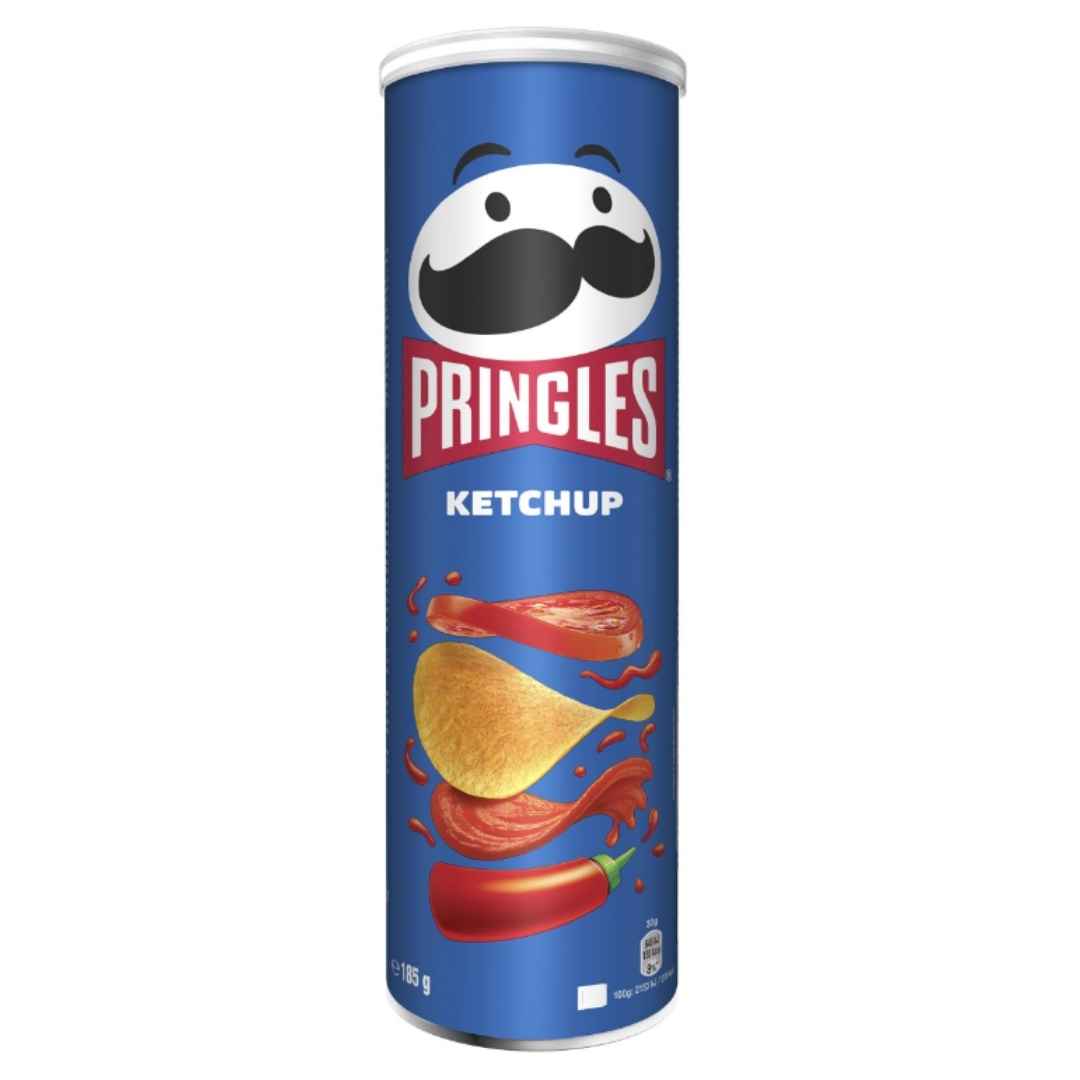 Pringles Ketchup Chips 185 g – Kartoffelsnack