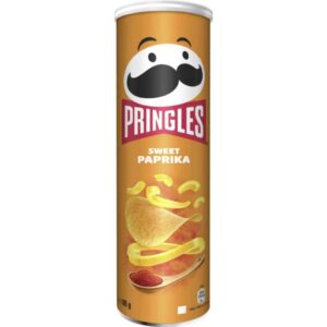Pringles Sweet Paprika Chips 185 g – Kartoffelsnack