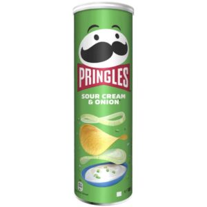 Pringles Sour Cream & Onion Chips 185 g – Kartoffelsnack