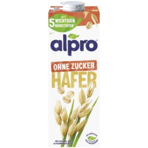 Alpro Haferdrink ohne Zucker 1 l – Pflanzlicher Drink