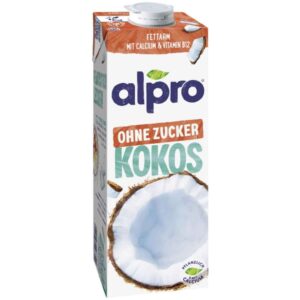 Alpro Kokosnussdrink ohne Zucker 1 l – Pflanzlicher Drink