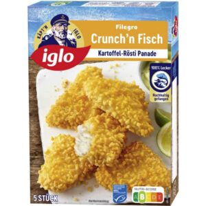 Iglo Filegro Crunch'n Fisch 250 g – Knuspriges Fischfilet