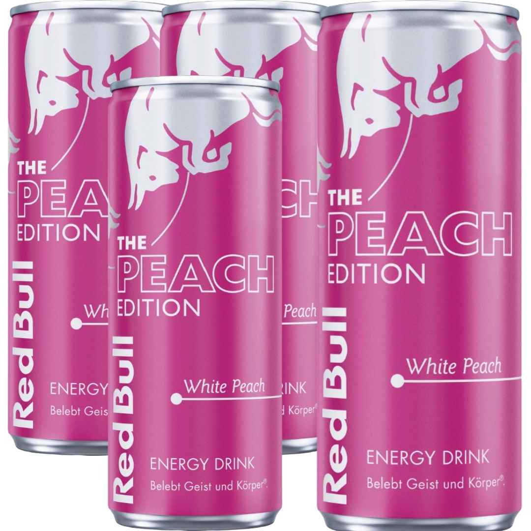 Red Bull Peach Edition White Peach 4 x 250 ml – Energy Drink