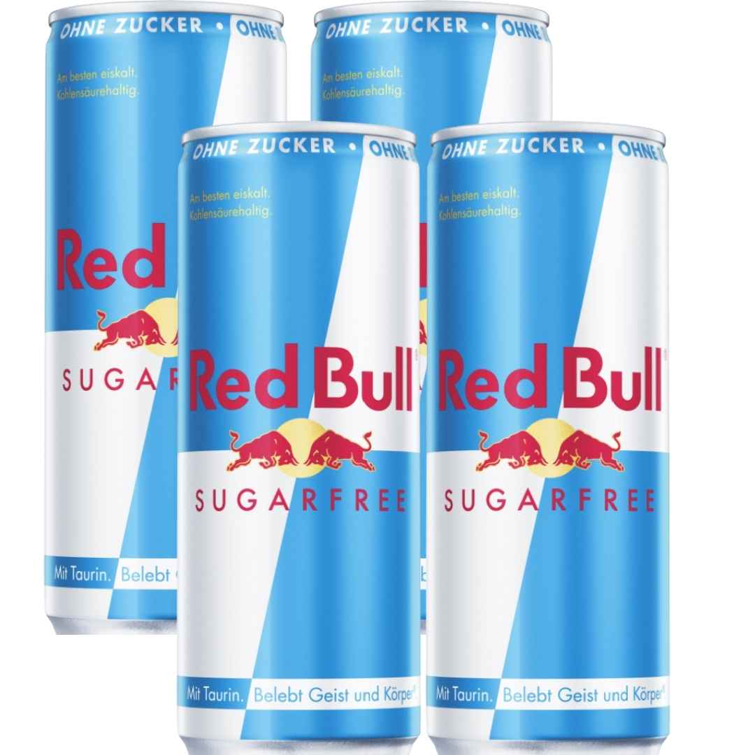 Red Bull Sugarfree 4 x 250 ml – Energy Drink ohne Zucker