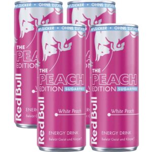 Red Bull Peach Edition White Peach Sugarfree 4 x 250 ml