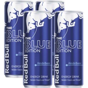 Red Bull Blue Edition Heidelbeere 4 x 250 ml – Energy Drink