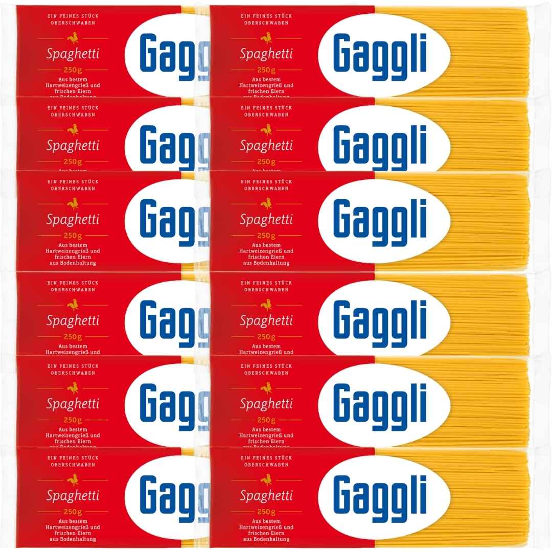 Gaggli Spaghetti 250 g – Eiernudeln, 12 Eier