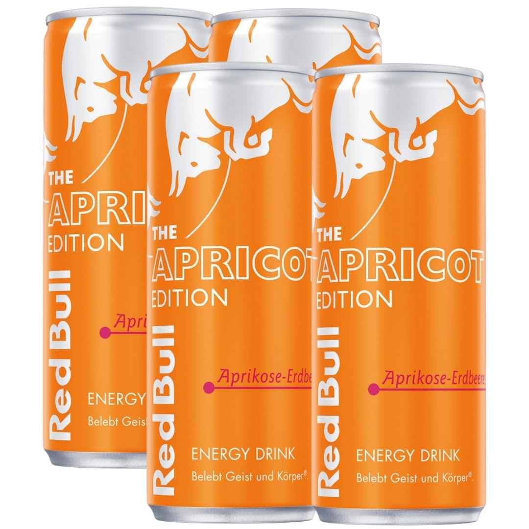 Red Bull Apricot Edition Aprikose-Erdbeere 4 x 250 ml