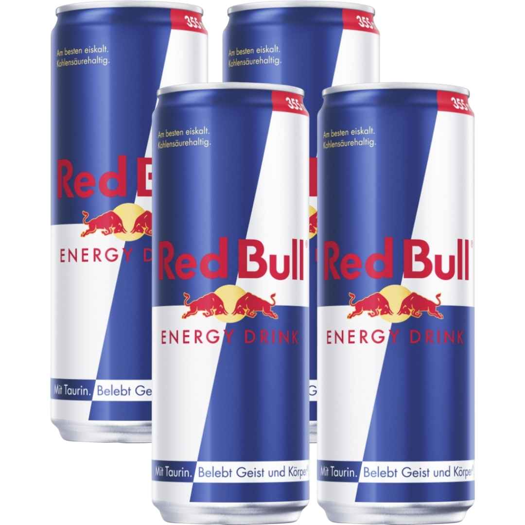 Red Bull Energy Drink 4 x 355 ml – Koffeinhaltig