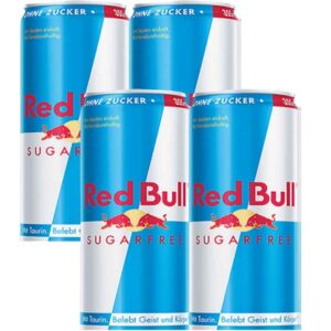 Red Bull Sugarfree 4 x 355 ml – Energy Drink ohne Zucker