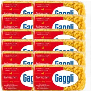 Gaggli Hörnchen 250 g – Eiernudeln, 12 Eier