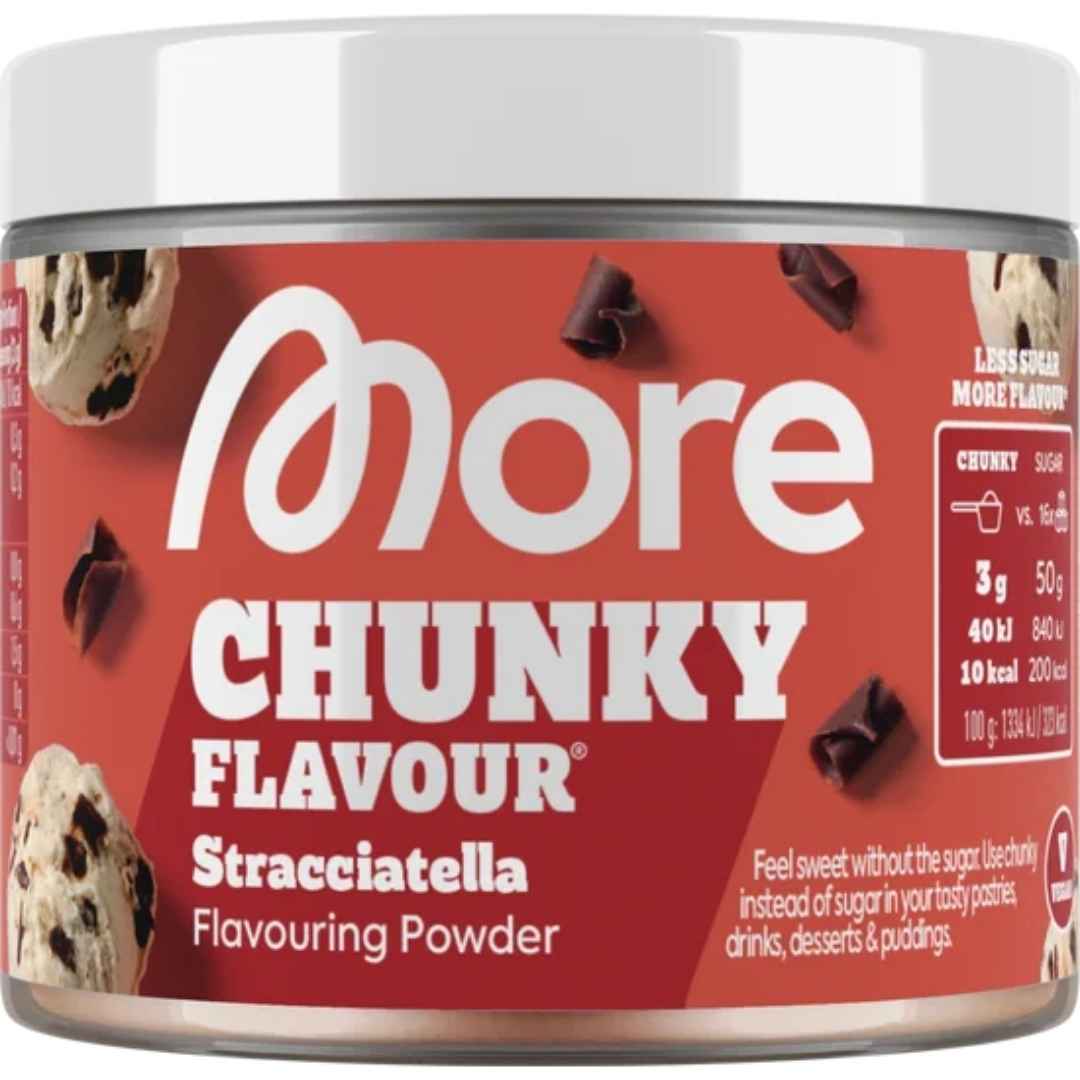 More Chunky Flavour Stracciatella 90 g – Geschmackspulver
