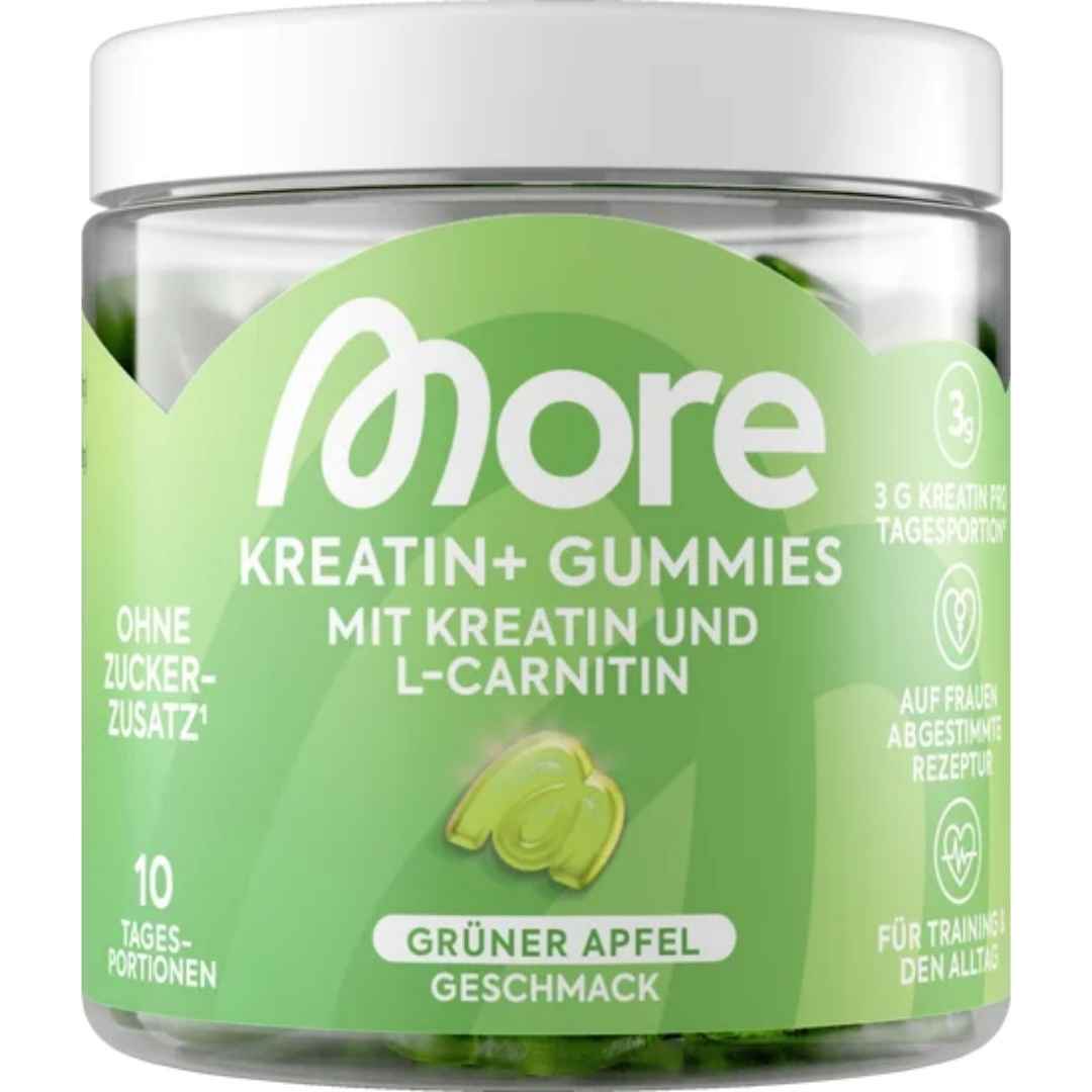 More Creatine+ Gummies Grüner Apfel 150 g