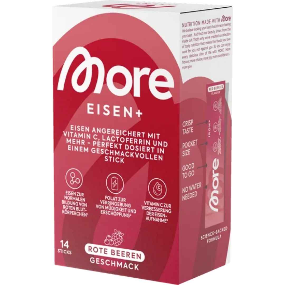 More Eisen+ 55 g – Nahrungsergänzung mit Eisen