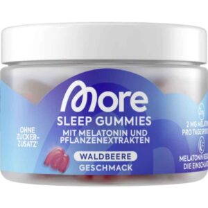 More Sleep Gummies Waldbeere 80 g – Nahrungsergänzung