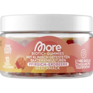 More Biotic+ Gummies Peach Strawberry 80 g