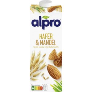 Alpro Hafer & Mandel Drink 1 l – Pflanzlicher Drink
