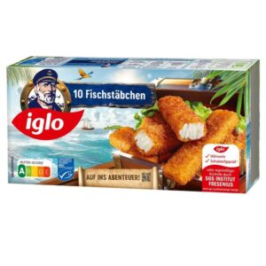 Iglo Fischstäbchen 300 g – Knusprig panierter Fisch