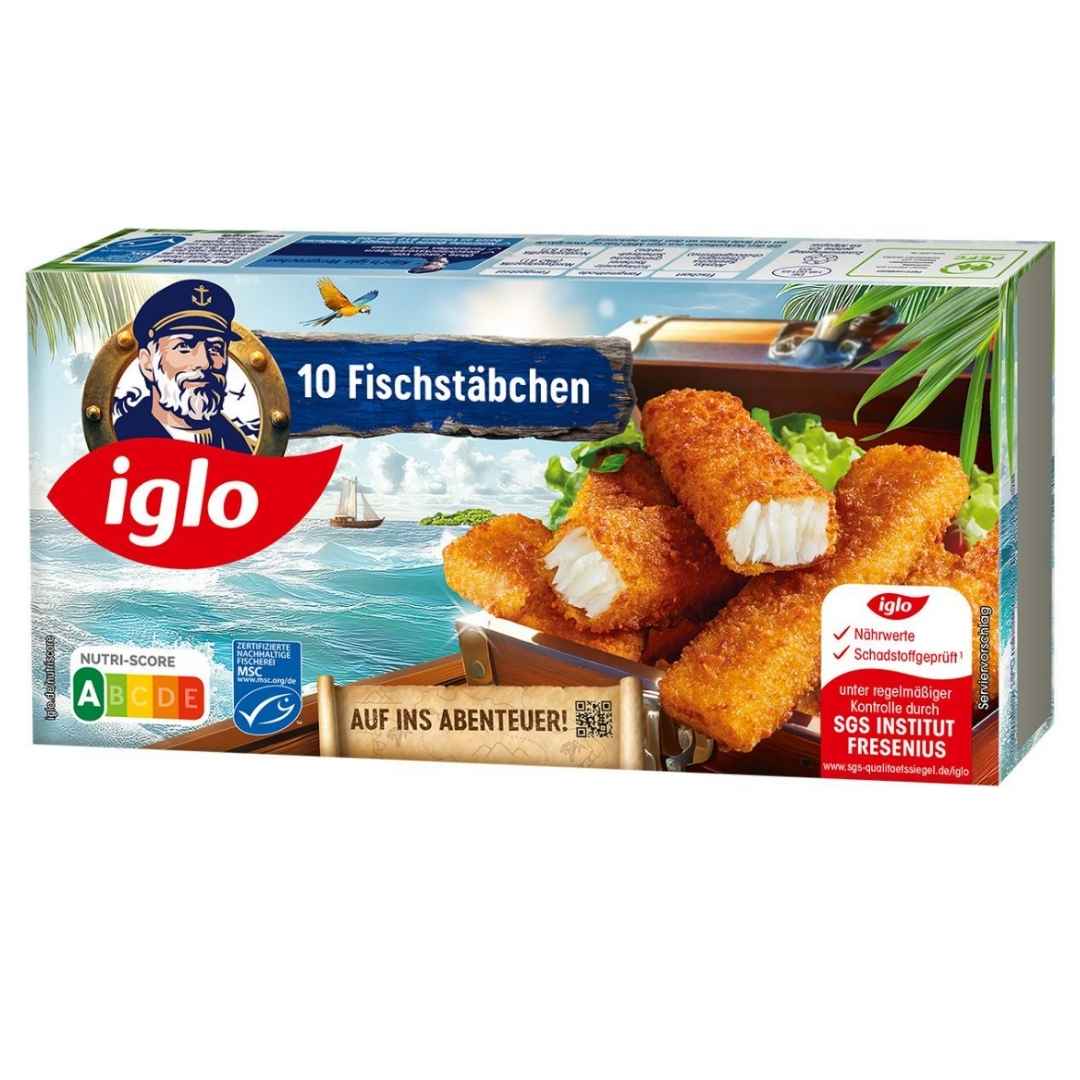 Iglo Fischstäbchen 300 g – Knusprig panierter Fisch