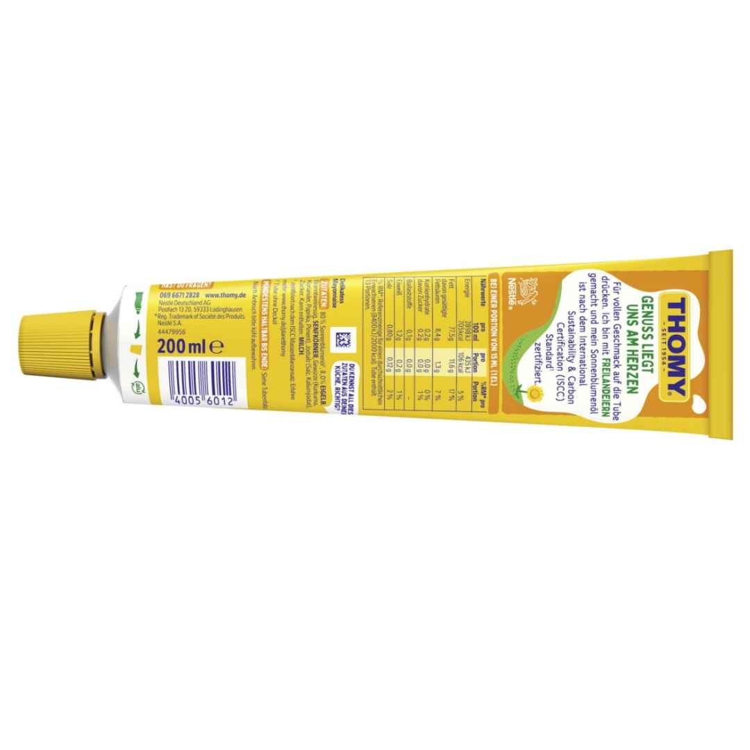Thomy Delikatess Mayonnaise 200 ml – Cremige Mayonnaise – Bild 2
