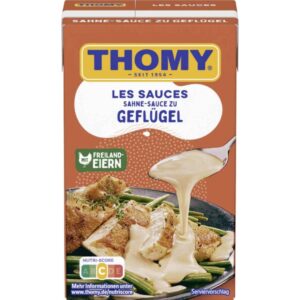 Thomy Les Sauces Geflügel Sahne-Sauce 250 ml – Cremige Sauce