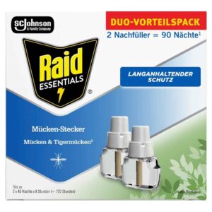 Raid Essentials Mücken-Stecker Nachfüller Doppelpack 64 ml