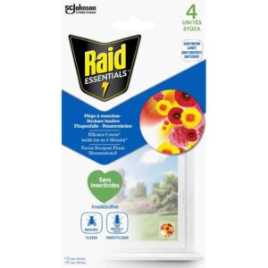 Raid Essentials Fliegenfalle Fenstersticker 4 St. – Klebefalle