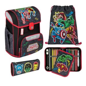 Scooli Avengers EasyStart Schulranzen Set 5-tlg. – 1 Stück