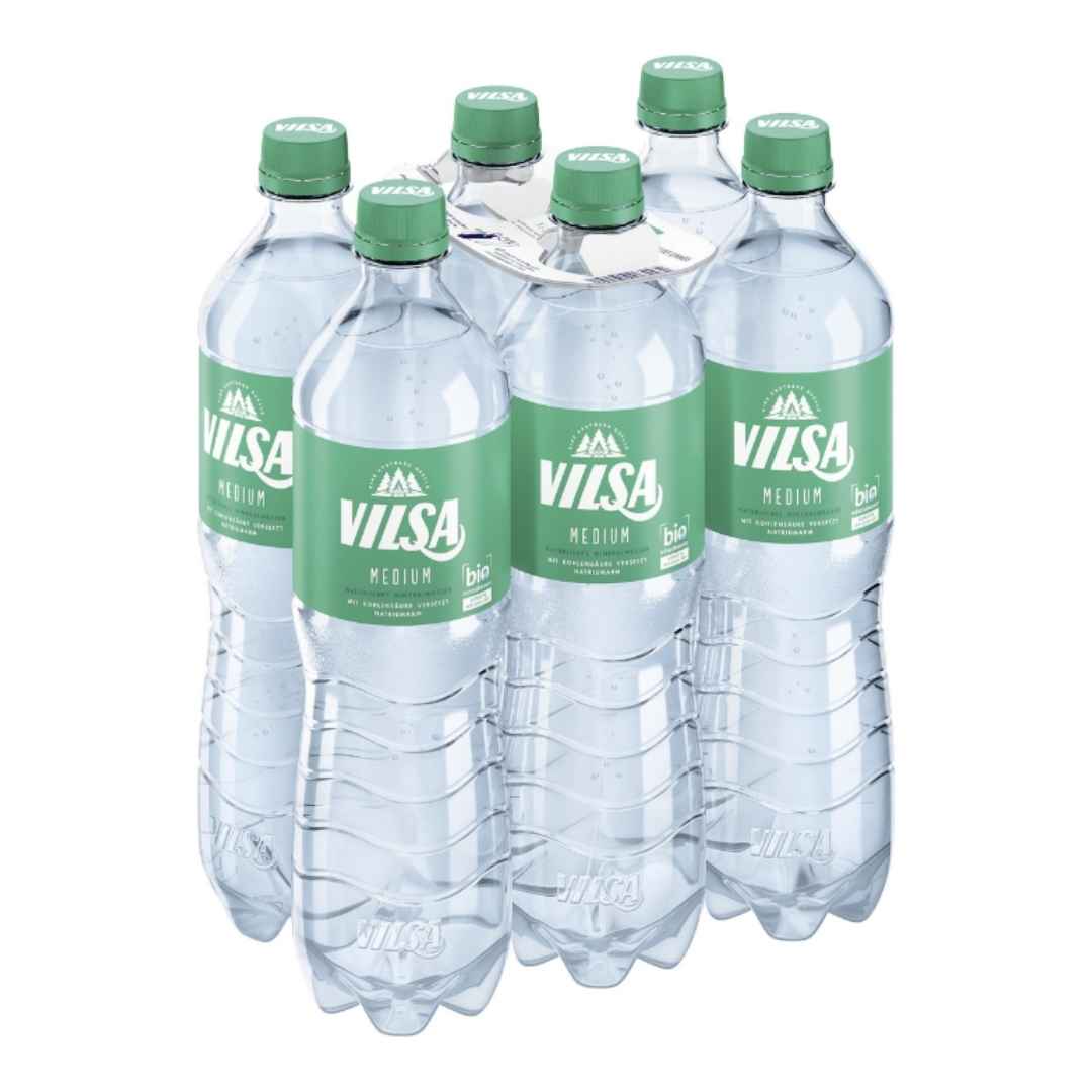 Vilsa Mineralwasser Medium 6 x 0,75 l – Einweg