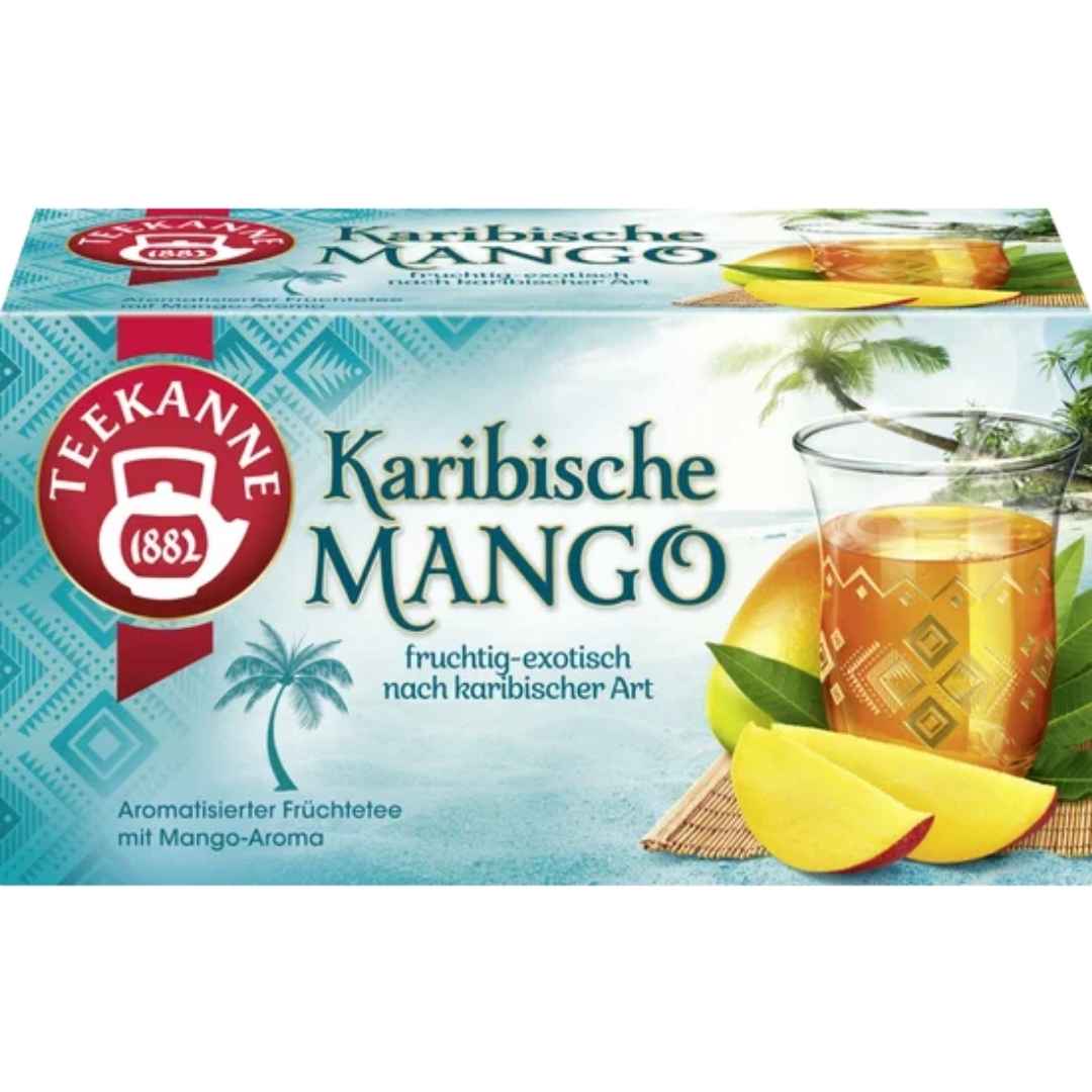 Teekanne Karibische Mango Früchtetee 20 Beutel 45 g