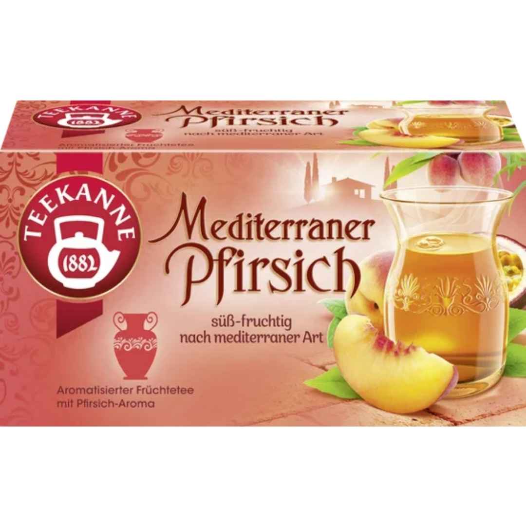 Teekanne Mediterraner Pfirsich Früchtetee 20 Beutel 50 g
