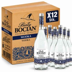 Biały Bocian Wódka Clear Vodka 40 % Vol. 12 x 500 ml