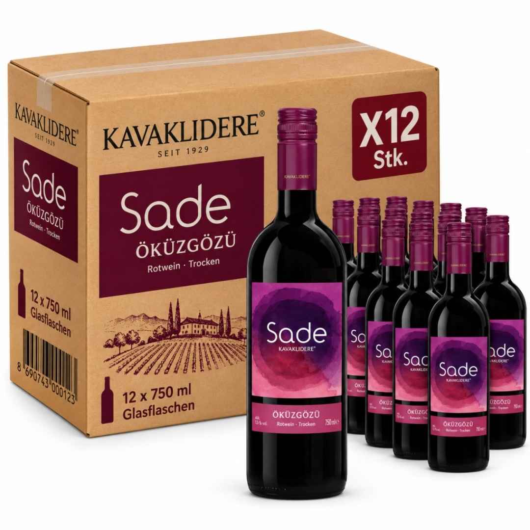 Kavaklıdere Sade Öküzgözü Rotwein 12 x 750 ml