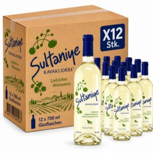 Kavaklıdere Sultaniye Lieblicher Weißwein 12 x 700 ml