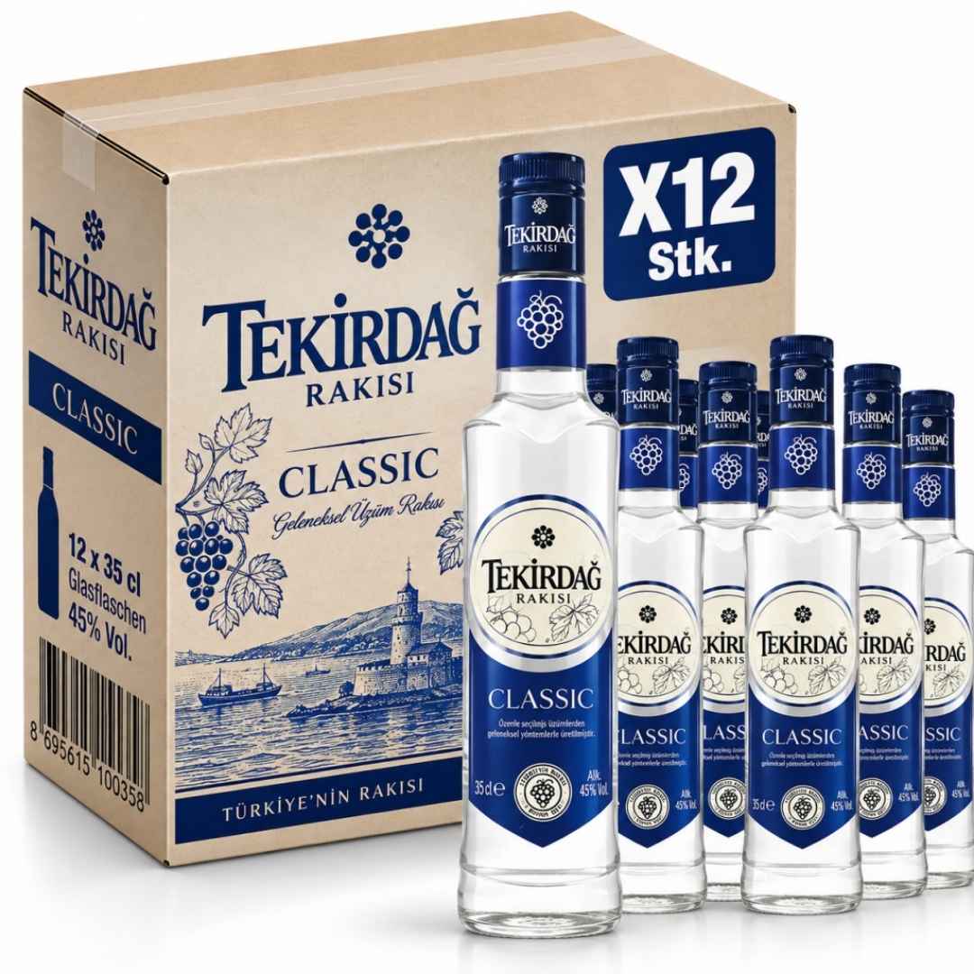 Tekirdağ Rakısı Classic 45 % Vol. 12 x 350 ml